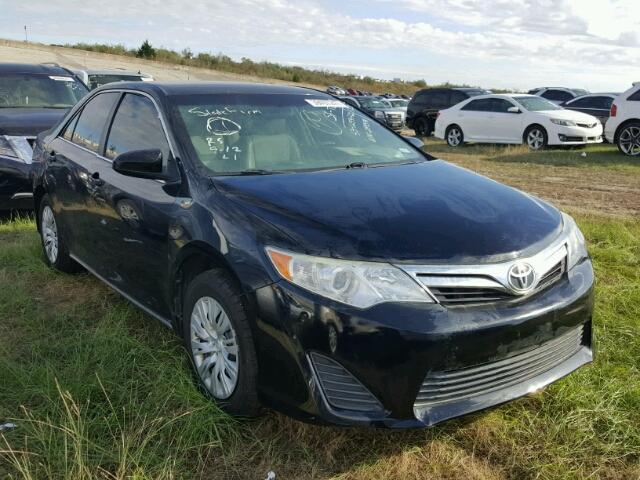 4T4BF1FK3CR249378 - 2012 TOYOTA CAMRY BLACK photo 1