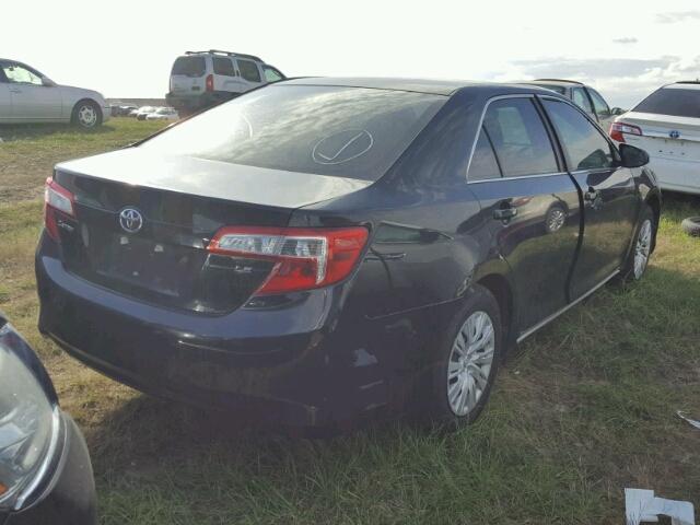 4T4BF1FK3CR249378 - 2012 TOYOTA CAMRY BLACK photo 4