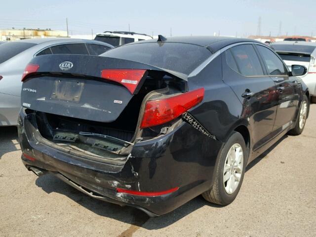 KNAGM4A71C5285530 - 2012 KIA OPTIMA LX BLACK photo 4