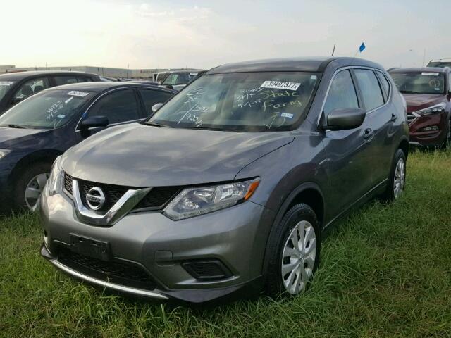 JN8AT2MT5GW011342 - 2016 NISSAN ROGUE S GRAY photo 2