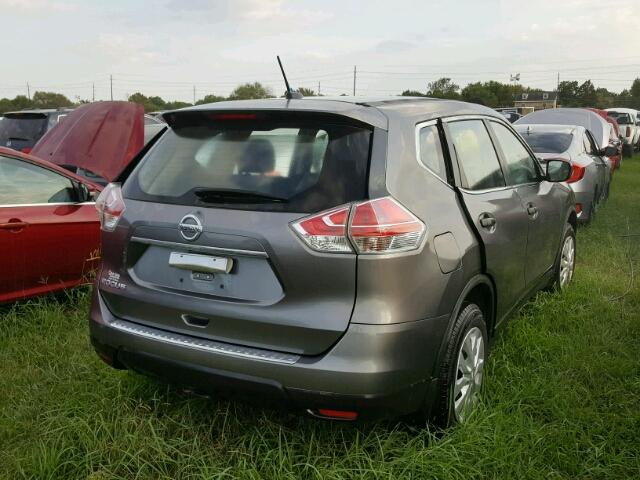 JN8AT2MT5GW011342 - 2016 NISSAN ROGUE S GRAY photo 4