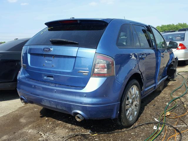 2FMDK4AC0ABA52879 - 2010 FORD EDGE SPORT BLUE photo 4