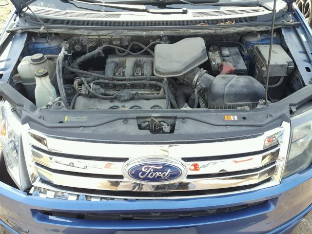 2FMDK4AC0ABA52879 - 2010 FORD EDGE SPORT BLUE photo 7