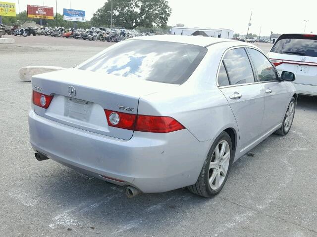 JH4CL96874C027088 - 2004 ACURA TSX SILVER photo 4