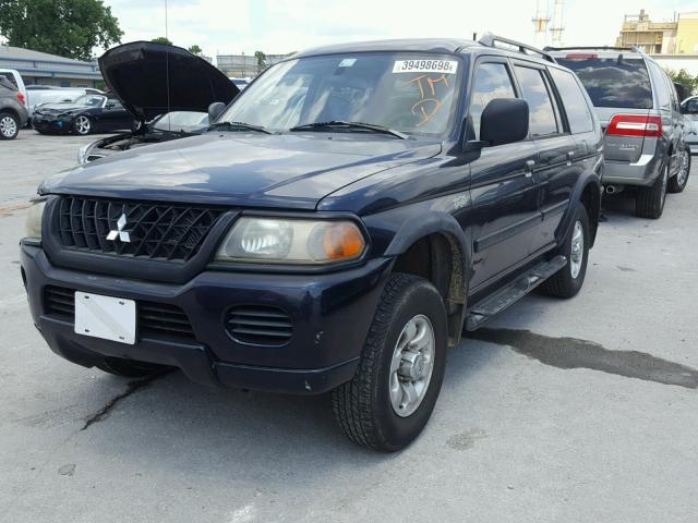 JA4LS21H63J000620 - 2003 MITSUBISHI MONTERO SP BLUE photo 2