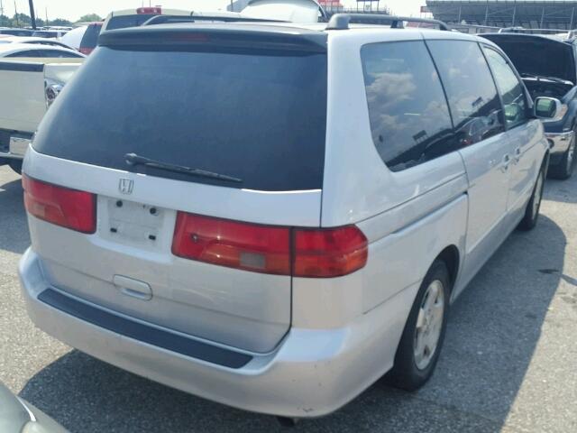 2HKRL18781H578535 - 2001 HONDA ODYSSEY EX SILVER photo 4