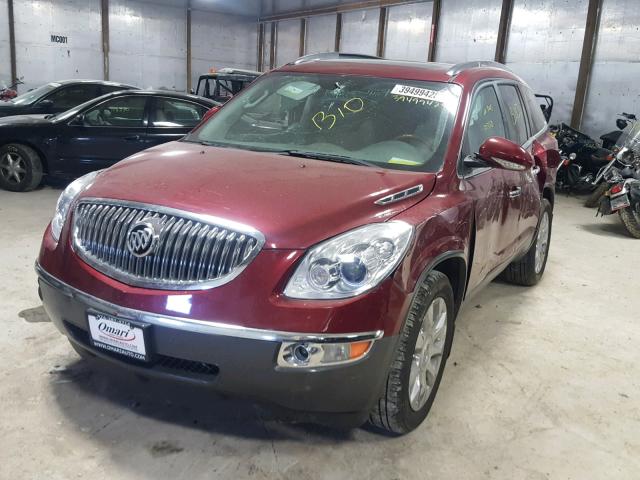 5GAKRCED6BJ111808 - 2011 BUICK ENCLAVE CX MAROON photo 2