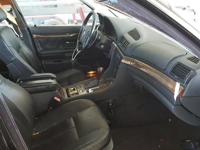 WBAGF832XVDL46840 - 1997 BMW 740 I AUTO BLACK photo 5
