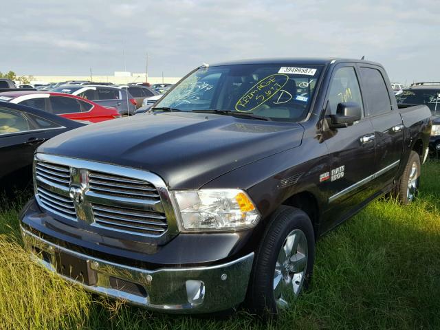 1C6RR6LT0HS570450 - 2017 RAM 1500 SLT BLACK photo 2