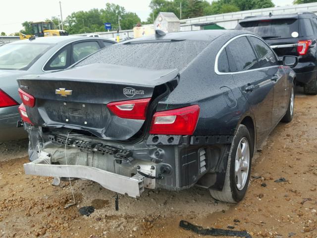 1G1ZB5STXHF208782 - 2017 CHEVROLET MALIBU LS Графитовый фото 4
