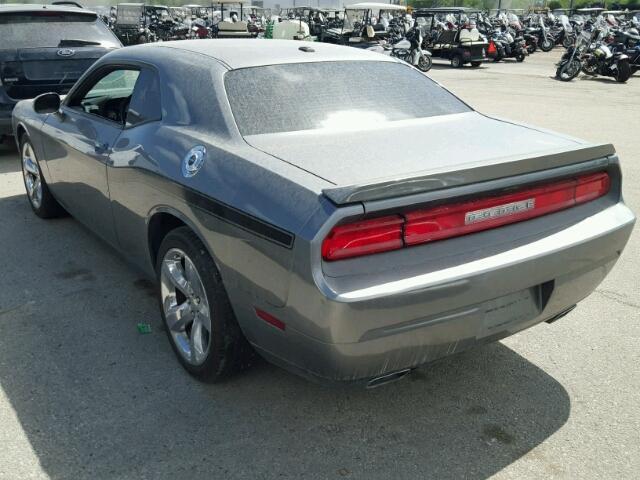 2C3CDYAG2CH174183 - 2012 DODGE CHALLENGER GRAY photo 3