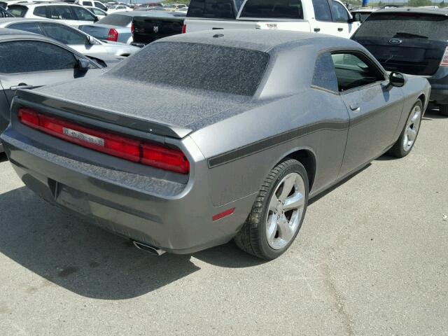 2C3CDYAG2CH174183 - 2012 DODGE CHALLENGER GRAY photo 4