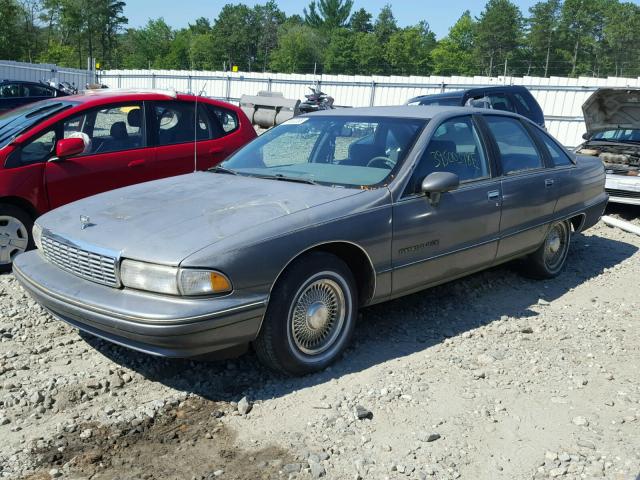 1G1BN53E2MW229144 - 1991 CHEVROLET CAPRICE CL GRAY photo 2