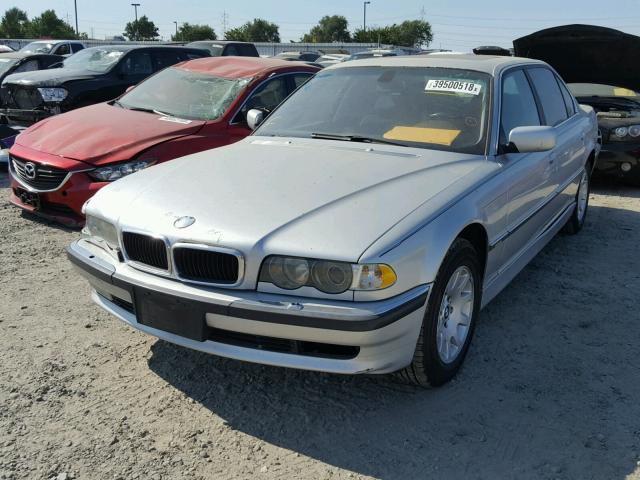 WBAGH83461DP24495 - 2001 BMW 740 IL SILVER photo 2