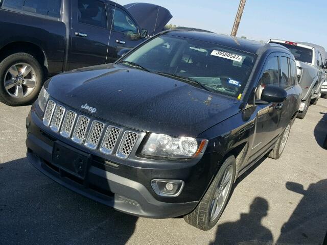 1C4NJCEA9ED679028 - 2014 JEEP COMPASS BLACK photo 2