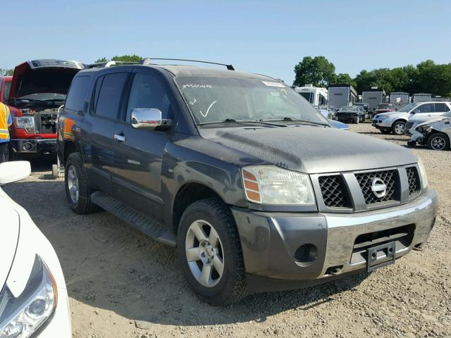 5N1AA08B14N721858 - 2004 NISSAN ARMADA SE GRAY photo 1