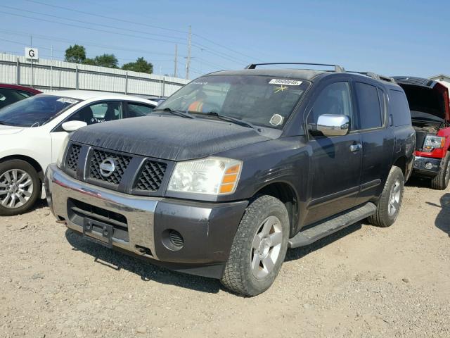 5N1AA08B14N721858 - 2004 NISSAN ARMADA SE GRAY photo 2