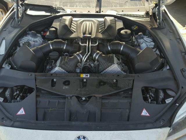 WBS6J9C51GD934666 - 2016 BMW M6 WHITE photo 7