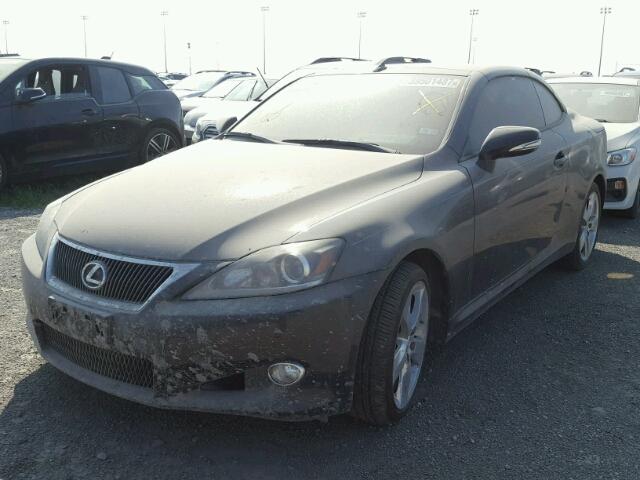 JTHFF2C20C2522491 - 2012 LEXUS IS 250 BLACK photo 2