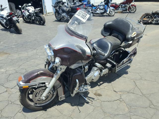 1HD1FC4137Y640625 - 2007 HARLEY-DAVIDSON FLHTCUI Марун фото 2