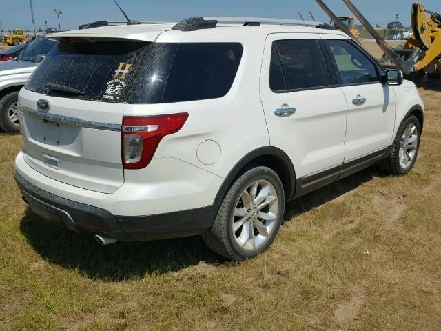 1FM5K7F88DGB12172 - 2013 FORD EXPLORER WHITE photo 4