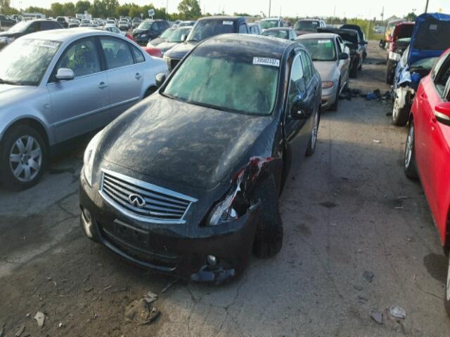 JN1CV6AR0DM351619 - 2013 INFINITI G37 BLACK photo 2