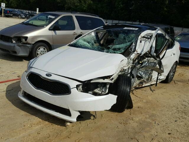 KNALN4D74E5132117 - 2014 KIA CADENZA PR WHITE photo 2