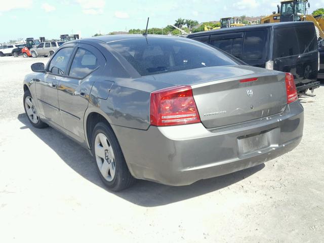 2B3KA43R78H254062 - 2008 DODGE CHARGER GRAY photo 3