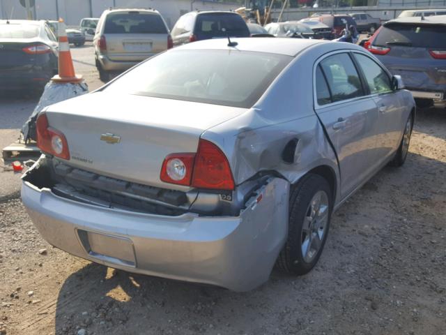 1G1ZC5EB6AF160137 - 2010 CHEVROLET MALIBU 1LT ვერცხლისფერი ფოტო 4