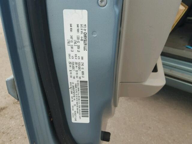 2A8HR54P78R757789 - 2008 CHRYSLER TOWN & COU BLUE photo 10