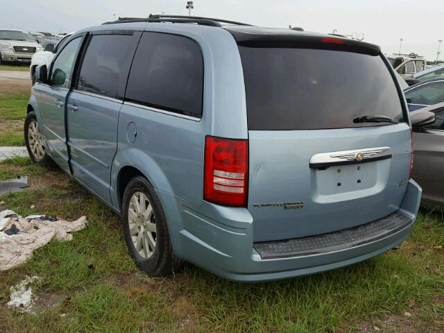 2A8HR54P78R757789 - 2008 CHRYSLER TOWN & COU BLUE photo 3