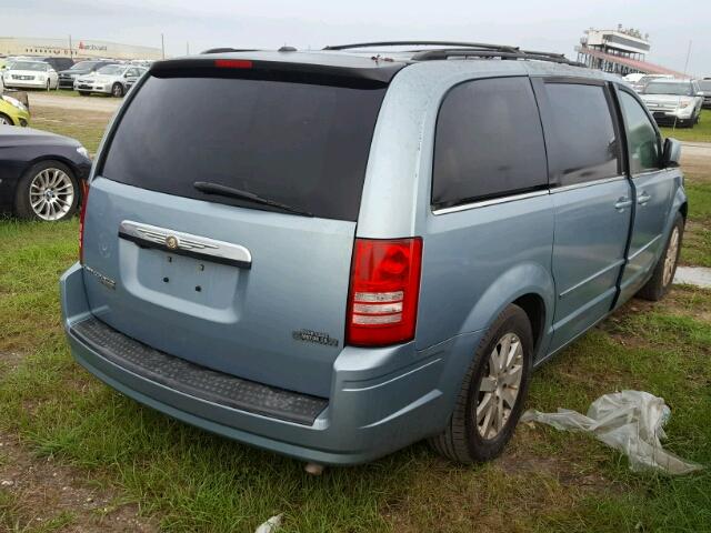 2A8HR54P78R757789 - 2008 CHRYSLER TOWN & COU BLUE photo 4