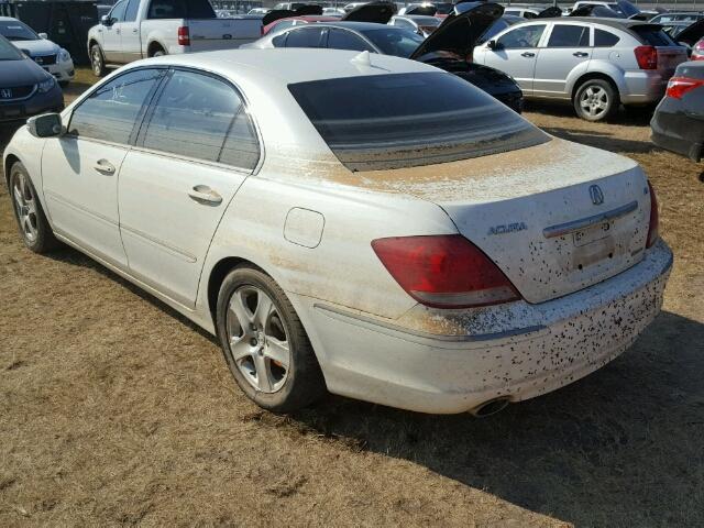 JH4KB16518C001257 - 2008 ACURA RL WHITE photo 3