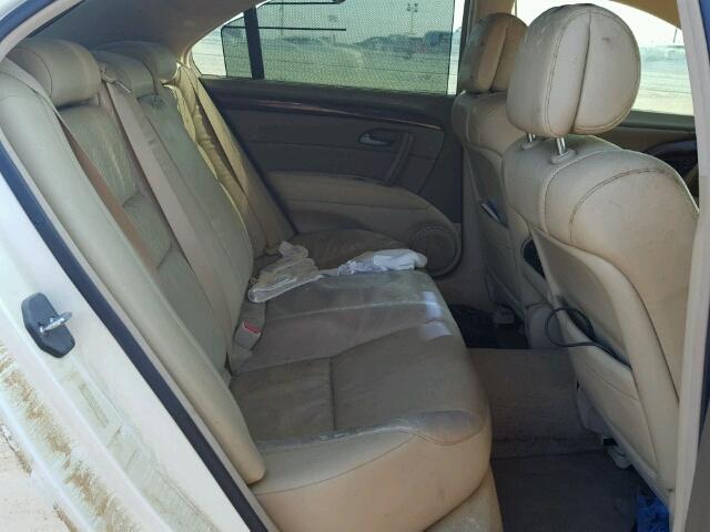 JH4KB16518C001257 - 2008 ACURA RL თეთრი ფოტო 6