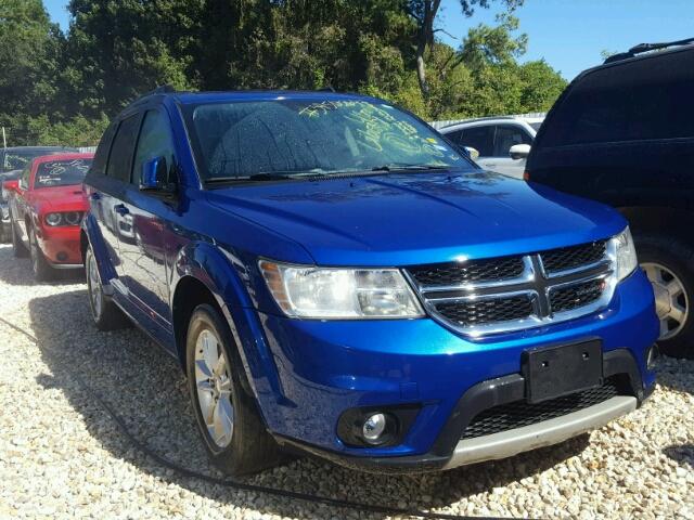 3C4PDCBG1FT577257 - 2015 DODGE JOURNEY SX BLUE photo 1