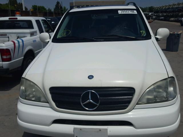 4JGAB54E6YA199123 - 2000 MERCEDES-BENZ ML 320 WHITE photo 9