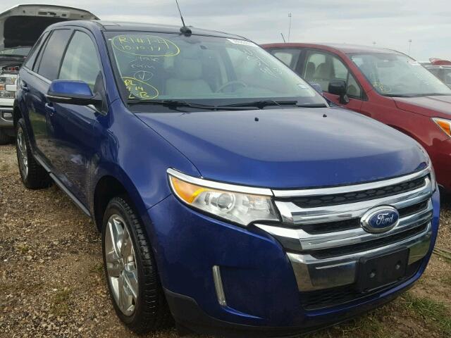 2FMDK3KC5EBA05264 - 2014 FORD EDGE LIMIT BLUE photo 1