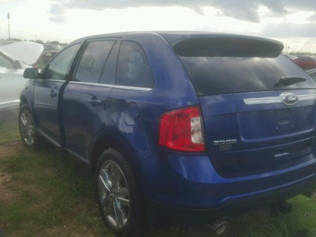 2FMDK3KC5EBA05264 - 2014 FORD EDGE LIMIT BLUE photo 4