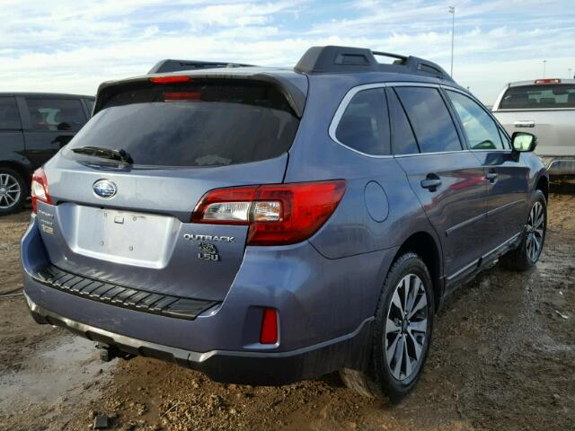 4S4BSBNC3F3236839 - 2015 SUBARU OUTBACK 2. BLUE photo 4