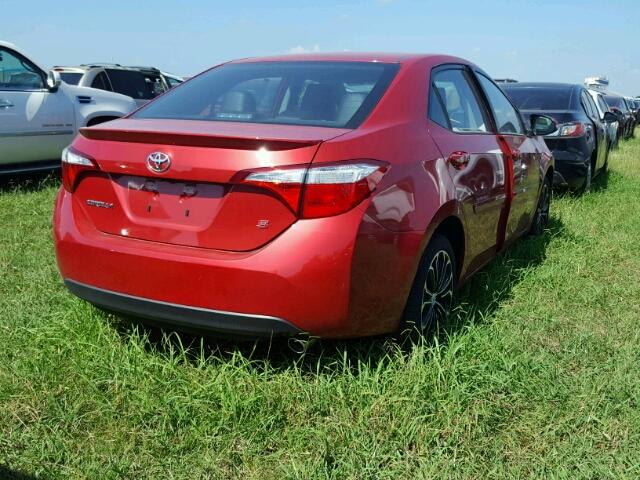 5YFBURHE1GP540541 - 2016 TOYOTA COROLLA L RED photo 4