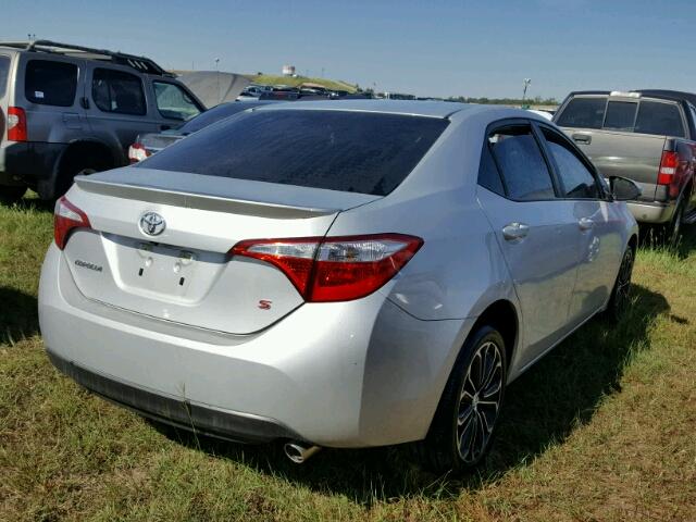 5YFBURHE2GP514627 - 2016 TOYOTA COROLLA L SILVER photo 4