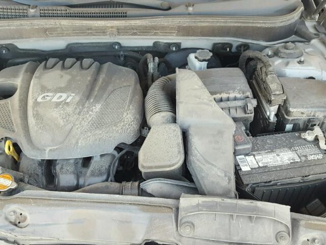 5NPEB4ACXCH431582 - 2012 HYUNDAI SONATA SILVER photo 7