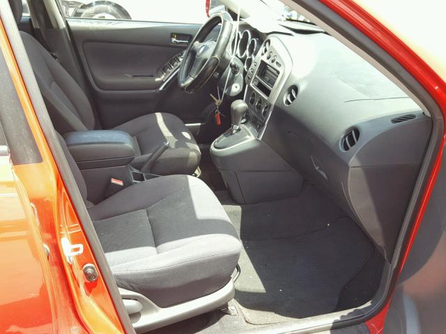 2T1KR32E13C030353 - 2003 TOYOTA MATRIX XR أحمر صورة 5