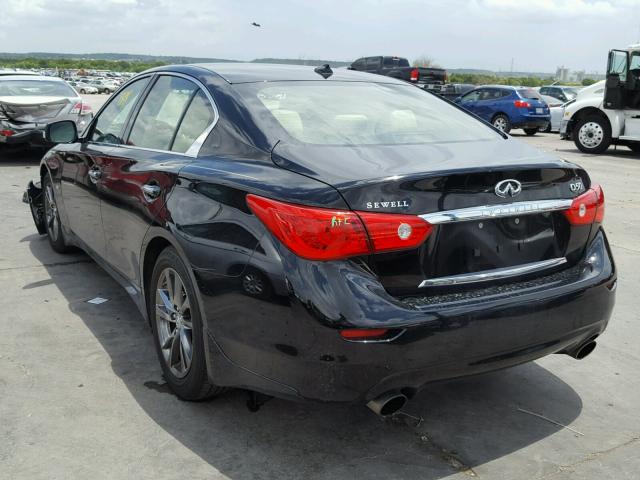 JN1EV7AP3HM740953 - 2017 INFINITI Q50 PREMIU BLACK photo 3