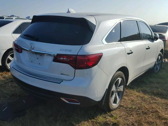 5FRYD4H27EB019172 - 2014 ACURA MDX WHITE photo 4