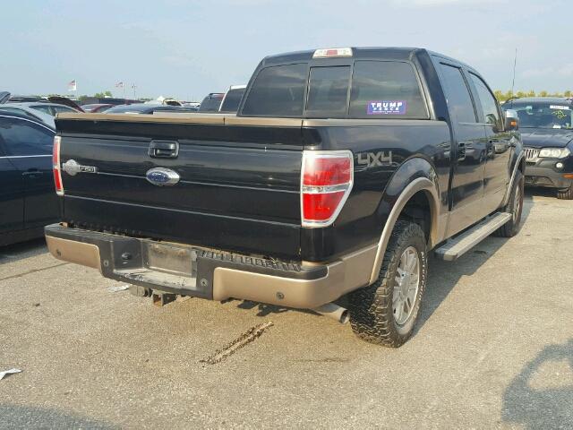 1FTFW1ET2BKE15507 - 2011 FORD F150 SUPER BLACK photo 4