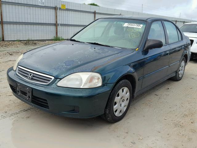 2HGEJ6613YH554180 - 2000 HONDA CIVIC BASE Yaşıl foto 2