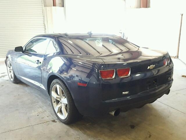 2G1FB1ED7B9145995 - 2011 CHEVROLET CAMARO LT BLUE photo 3