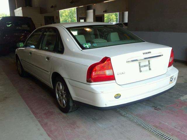 YV1TS59H041369822 - 2004 VOLVO S80 2.5T WHITE photo 3