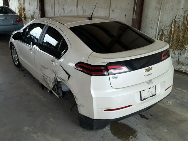 1G1RD6E47DU106544 - 2013 CHEVROLET VOLT WHITE photo 3